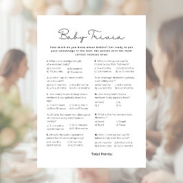 Papel Timbrado Jogo de Perguntas para Chás de Bebê com Respostas