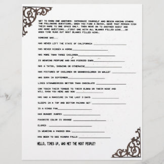 PAPEL TIMBRADO JOGO PARA CONHECER VOCÊ