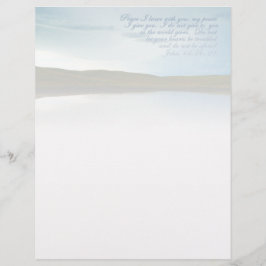 Papel Timbrado John 14 - Escritura de Paz Inspirativa