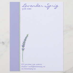 Papel Timbrado Lavanda - Cabeçalho