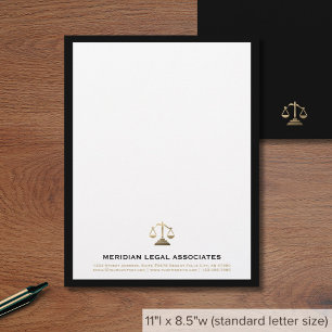 Papel Timbrado Lei Elegante Letterhead