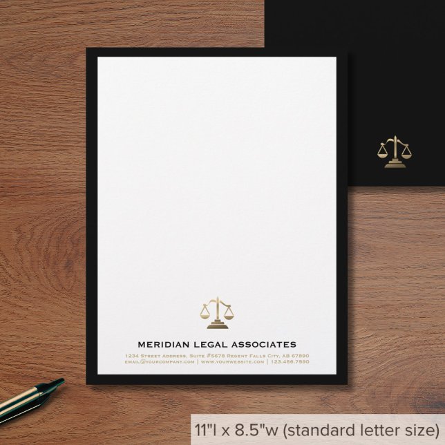 Papel Timbrado Lei Elegante Letterhead (Criador carregado)