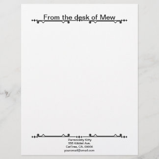 Papel Timbrado Leite e Gato Cósmico de Sombra de Girassol