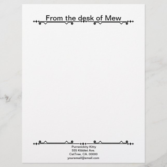 Papel Timbrado Leite e Gato Cósmico de Sombra de Girassol (Frente)