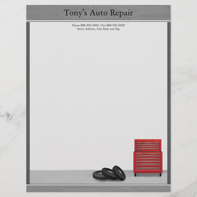 Papel Timbrado Letra Comercial de Reparo Automático (Frente)