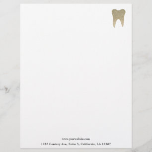 Papel Timbrado Letra dentária brilhante
