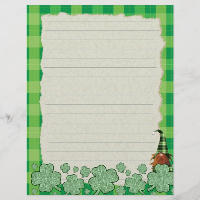 Papel Timbrado Letra Shamrock (Frente)