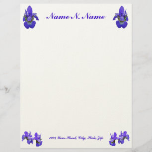 Papel Timbrado Letra Siberiana Iris
