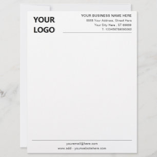 Papel Timbrado Letreiro comercial personalizado para Design profi