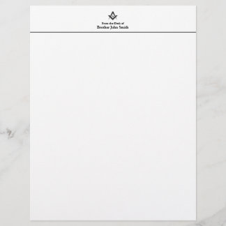 Papel Timbrado Letterhead Classic Masonic