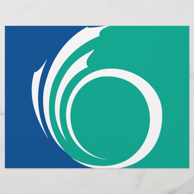 Papel Timbrado Letterhead com bandeira de Ottawa, Canadá (Frente)