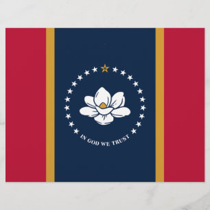 Papel Timbrado Letterhead com Flag do Mississippi