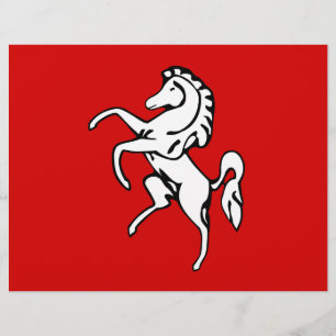 Papel Timbrado Letterhead com Flag of Kent, Inglaterra