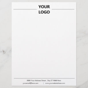 Papel Timbrado Letterhead da empresa de Design profissional com l