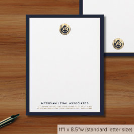Papel Timbrado Letterhead da Lei Personalizada