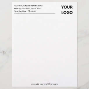 Papel Timbrado Letterhead de informações de endereço comercial pe