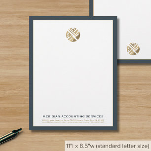 Papel Timbrado Letterhead de luxo elegante