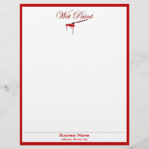 Papel Timbrado Letterhead de pintura úmida