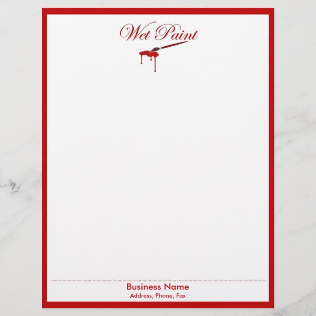Papel Timbrado Letterhead de pintura úmida (Frente)