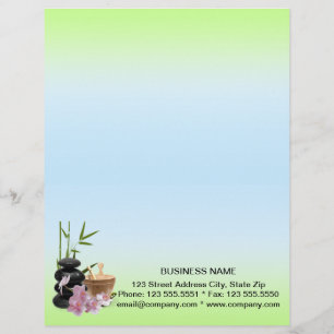 Papel Timbrado Letterhead de resort SPA e Beauty