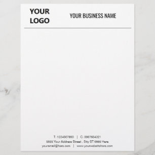 Papel Timbrado Letterhead do escritório da sua empresa com logoti