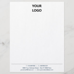 Papel Timbrado Letterhead do escritório da sua empresa com logoti