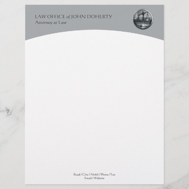 Papel Timbrado Letterhead do escritório de advocacia (Frente)