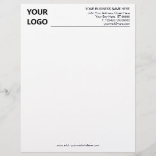 Papel Timbrado Letterhead do escritório personalizado moderno com
