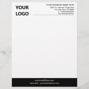 Papel Timbrado Letterhead e logotipo do escritório clássico perso