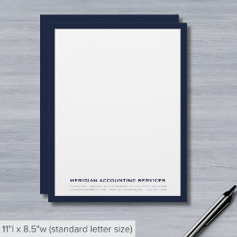 Papel Timbrado Letterhead empresarial moderna simples
