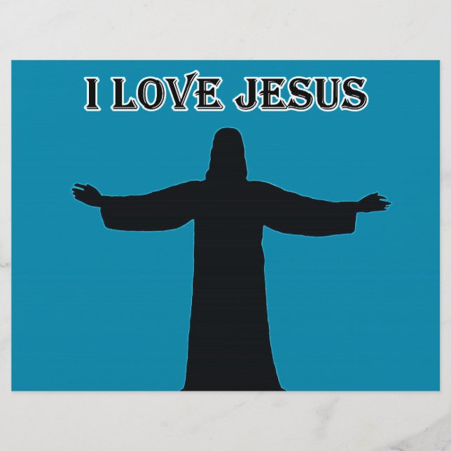 Papel Timbrado Letterhead  i love jesus (Frente)