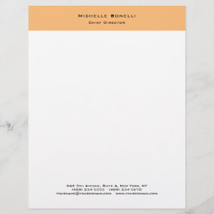 Papel Timbrado Letterhead minimalista comum profissional