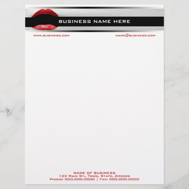 Papel Timbrado Letterhead Para Artistas De Composição (Frente)