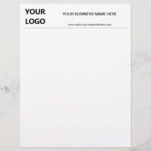 Papel Timbrado Letterhead personalizada com logotipo Seu nome e s