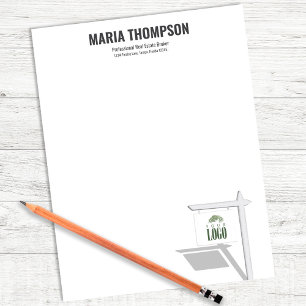 Papel Timbrado Letterhead Personalizada do Agente Imobiliário