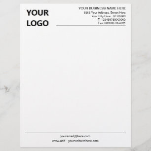 Papel Timbrado Letterhead personalizada do escritório da empresa 