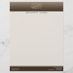 Papel Timbrado Letterhead Personalizada do Mocha Vitoriano