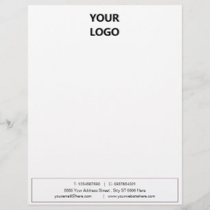 Papel Timbrado Letterhead personalizado para sua empresa com logo
