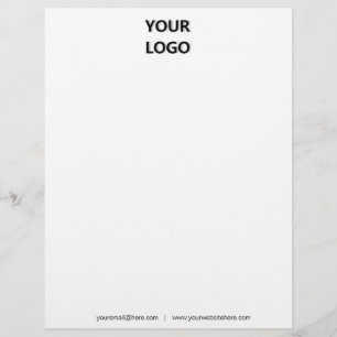 Papel Timbrado Letterhead Personalizado Seu Site De Email De Logo