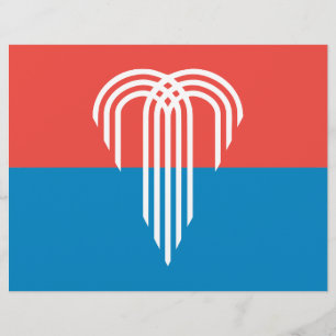 Papel Timbrado Letterhead with Flag of Kansas City, Missouri