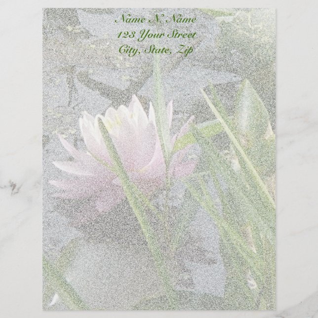 Papel Timbrado Lily Lily Lily, Cor-de-rosa (Frente)