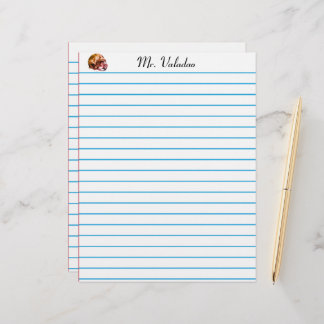 Papel Timbrado Linhas timbradas para a escola