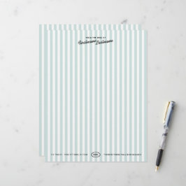 Papel Timbrado Listrado de Resort da Califórnia
