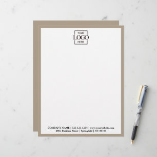 Papel Timbrado Logotipo Comercial de Marcas da Empresa Custom Ele