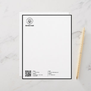 Papel Timbrado Logotipo comercial Limpeza simples minimalista