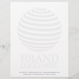 Papel Timbrado Logotipo comercial moderno desbotado Logotipo prof
