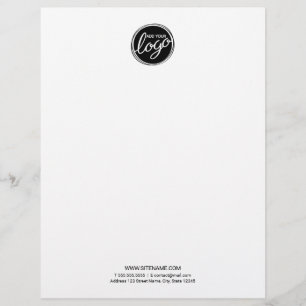 Papel Timbrado Logotipo comercial personalizado com texto persona