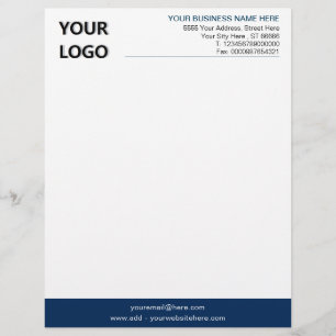Papel Timbrado Logotipo comercial personalizado Informações Colun