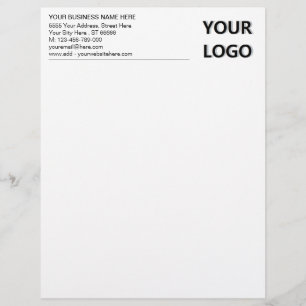Papel Timbrado Logotipo comercial personalizado Logotipo moderno