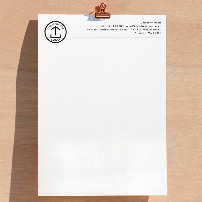 Papel Timbrado Logotipo comercial profissional Cabeçalho timbrado (Professional Business Logo Header Letterhead)